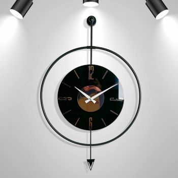 Ceas de perete, VLNT01SYHSYH, Centru: 100% STICLĂ TĂMURĂ, Multicolor