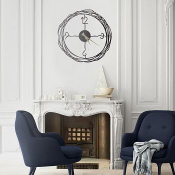 Ceas de perete, Winding, Dimensiune: 50 x 50 cm , Negru