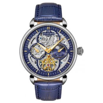 Ceas  pentru barbati - automat - inox -bleumarin/argintiu