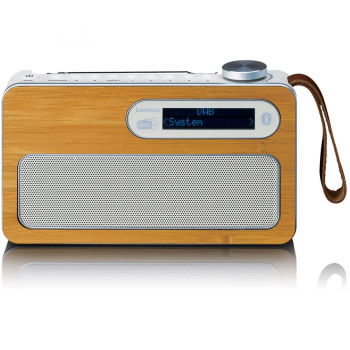 Lenco Radio portabil, Lenco, DAB+, Bambus, Bluetooth, USB, FM, Bej