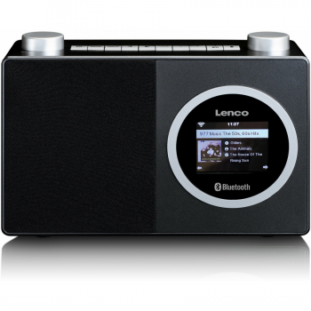 Lenco Radio portabil Lenco DIR-70, internet, Bluetooth, Wi-Fi, negru