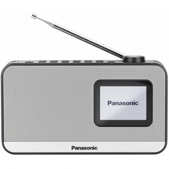 Panasonic Radio portabil Panasonic RF-D15EG-K, FM, DAB+, Bluetooth, functie ceas, alarma si timer, Negru si Argintiu (RF-D15EG-K)
