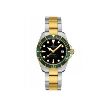 Ceas barbatesc  C032.807.22.051.01 Automatic Argintiu - Verde