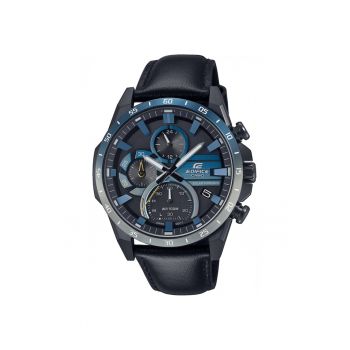 Ceas barbatesc  Edifice - cronograf cu energie solara - analogic 1191443348 - Negru