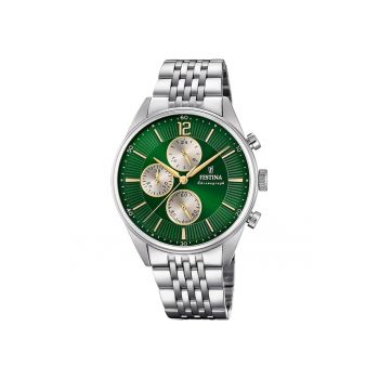Ceas barbatesc  F20285/9 Quartz Argintiu
