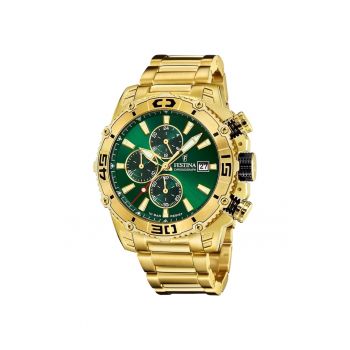 Ceas barbatesc  F20492/3 Quartz Auriu