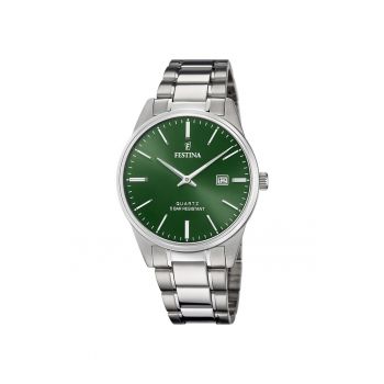 Ceas barbatesc  F20511/5 Quartz Argintiu