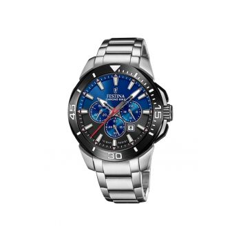 Ceas barbatesc  F20641/C Quartz Argintiu