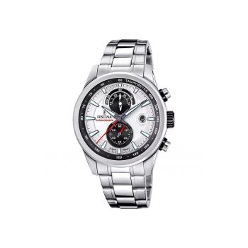 Ceas barbatesc  F20694/1 Quartz Argintiu