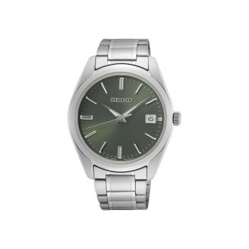 Ceas barbatesc  Quartz Argintiu - 54769 - Verde