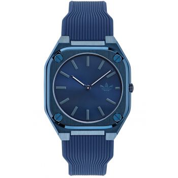 Ceas barbati - Adidas - Inox/Silicon - Mecanism Quartz - Albastru