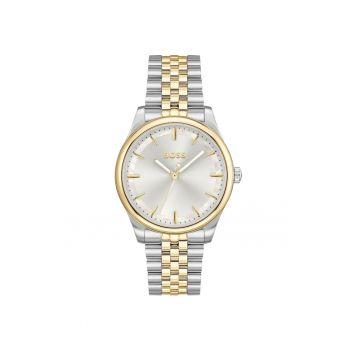 Ceas dama  1502779 Quartz Argintiu - Auriu - Argintiu
