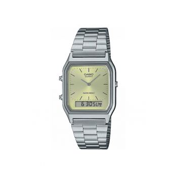Ceas dama  AQ-230A-9AMQYES Quartz Argintiu - Verde