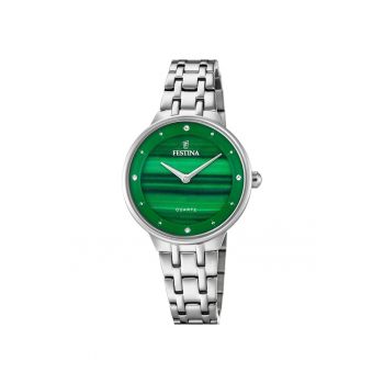 Ceas dama  F20600/B Quartz Argintiu