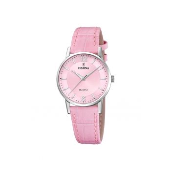 Ceas dama -  F20691/3 - Quartz - Roz