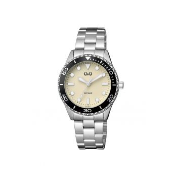 Ceas dama  Q55A-001PY Quartz Argintiu