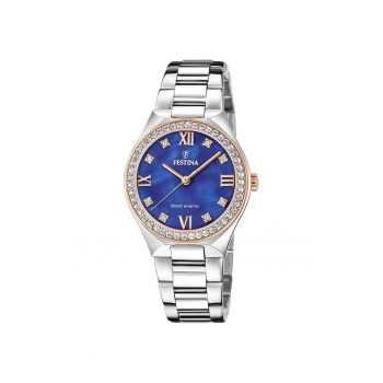 Ceas dama  Quartz Argintiu9 - Albastru