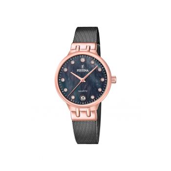 Ceas dama  Quartz Rose gold - Gri