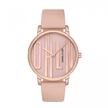 Ceas de Damă Daniel Klein Trendy, Cadran Negru - Roz