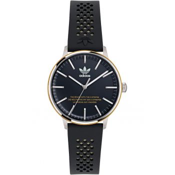 Ceas unisex  Code One - Quartz - inox/silicon - argintiu/negru