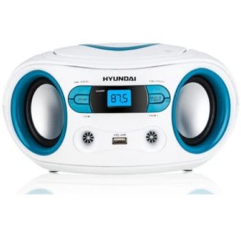 Hyundai Radio Hyundai TRC533AU3WBL, Stereo, FM, USB, Niebieski/Bialy