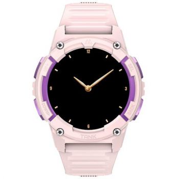 Kospet Smartwatch Kospet Tank S2, Ecran AMOLED 1.32, Bluetooth, GPS, Monitorizare ritm cardiac, Inregistrare Somn, 5 ATM (Roz)