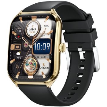 Maxcom Ceas inteligent Maxcom FW74 Aurum Slim, 1.933” AMOLED, 50 × 40 × 7.5 mm, Auriu