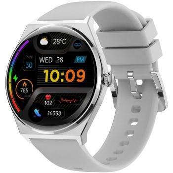 Maxcom Ceas inteligent Smartwatch Maxcom EcoWatch 5 EW05 SR, 1.43 AMOLED, Argintiu