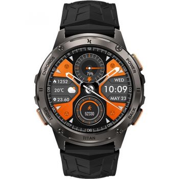 Maxcom Ceas Smartwatch Maxcom FW110CZ, Titan Chronos, Ecran 1.43 inch AMOLED Corning Gorilla Glas, IP69K, 5ATM, Negru