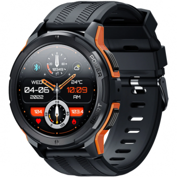 OUKITEL Smartwatch Oukitel BT10, Ecran AMOLED 1.43, 256MB, Apel bluetooth, Asistare vocala, Accelerometru, Ritm cardiac, SpO2, IP681ATM, 110+ moduri sport, 410mAh (Portocaliu)