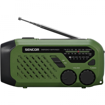 Sencor Radio portabil, Sencor, SRD 1000SCL GR, 87,5 - 108 MHz, Verde (SRD 1000SCL)