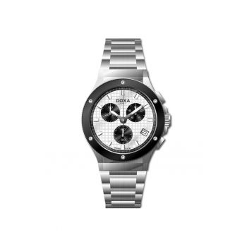 Ceas barbatesc  166.10.011.10 Quartz Argintiu - Negru