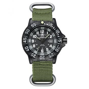 Ceas barbatesc de mana, ADDIESDIVE, Stil Militar, Army, Casual, Quartz, Verde