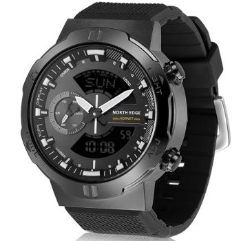 Ceas barbatesc de mana North Edge Hornet Digital Alergare Ciclism Sport Lap time Slip time Lumina de fundal