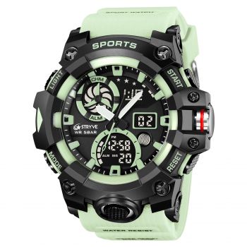 Ceas barbatesc de mana Stryve Army Militar Alarma Cronometru Digital Sport Verde