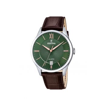 Ceas barbatesc  F20426/8 Quartz Argintiu