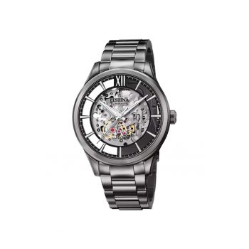 Ceas barbatesc  F20632/1 Automatic Negru - Transparent