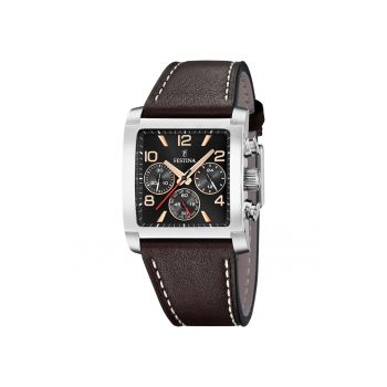 Ceas barbatesc  F20653/4 Quartz Argintiu