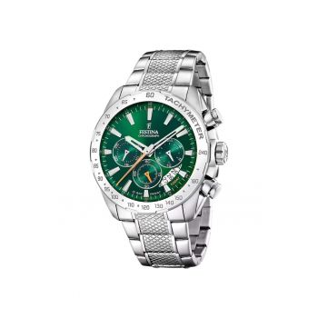 Ceas barbatesc  F20668/3 Quartz Argintiu