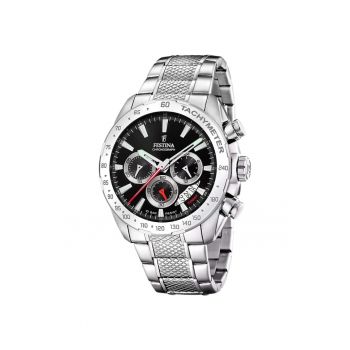 Ceas barbatesc  F20668/4 Quartz Argintiu