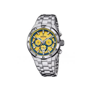 Ceas barbatesc  F20670/4 Quartz Argintiu