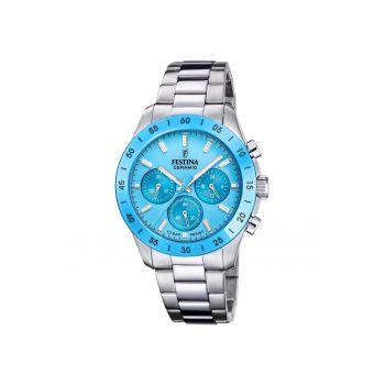 Ceas barbatesc  F20693/3 Quartz Argintiu