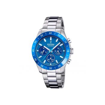 Ceas barbatesc  F20693/4 Quartz Argintiu