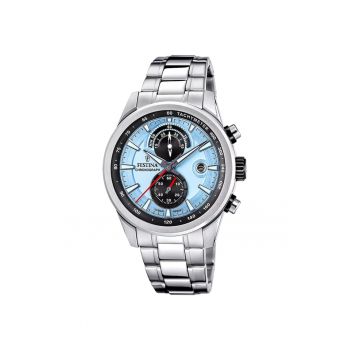 Ceas barbatesc  F20694/2 Quartz Argintiu