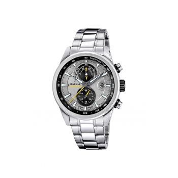 Ceas barbatesc  F20694/4 Quartz Argintiu
