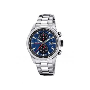 Ceas barbatesc  F20694/5 Quartz Argintiu