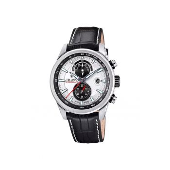 Ceas barbatesc  F20695/1 Quartz Argintiu