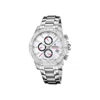 Ceas barbatesc  F20704/1 Quartz Argintiu