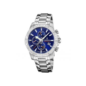 Ceas barbatesc  F20704/2 Quartz Argintiu