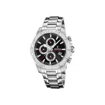 Ceas barbatesc  F20704/6 Quartz Argintiu